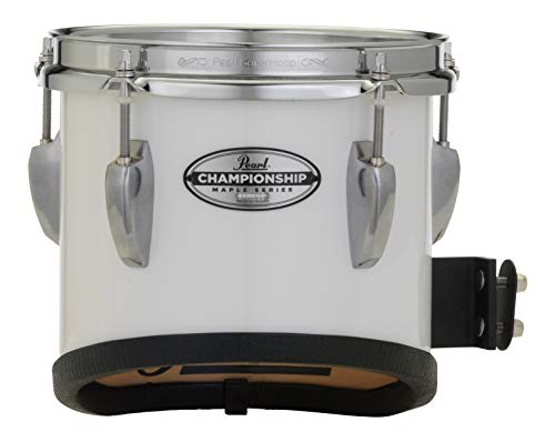 Pearl 8X8 Championship Maple Sonic Cut Single Tenor, Aluminum - Pure White