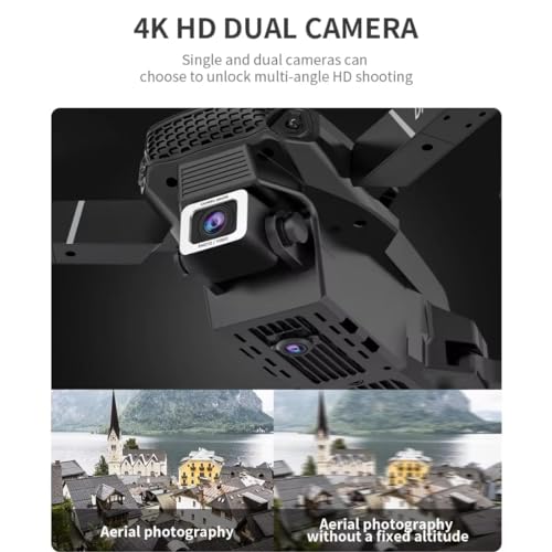 Image of E88 Drone with 1080P Camera 2 Batteries One Key Take Off Land Altitude Hold Automatic Avoidance Obstacles 360 Flip with Aerial Photography Drone Multicolor (E88 Double Battery)