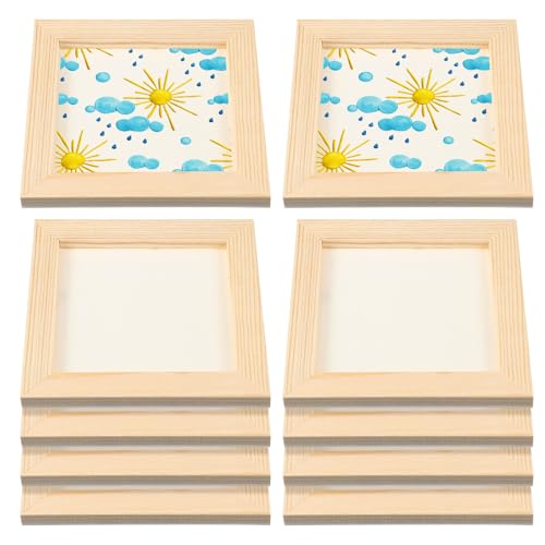 PHENOFICE �������̖ؐ��z�� 10�Z�b�g ���炩�Ȗؘg �ό`�h�~ �pDIY�t�H�g�t���[�� �G�� �H�|�v���W�F�N�g�p �w�Z��ƒ�����A�[�g�N���t�g