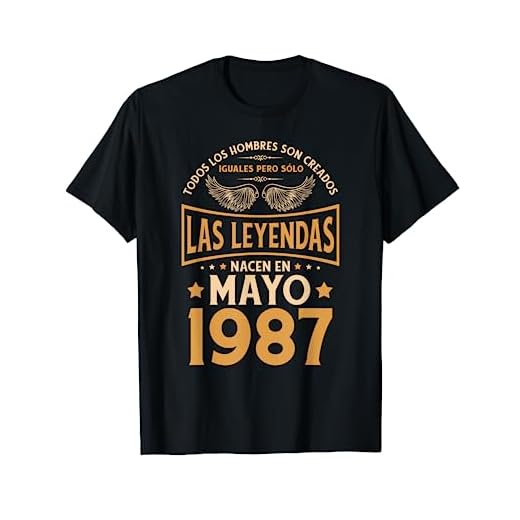 Regalos de cumpleaños para hombre The Legends Mayo 1987 Camiseta