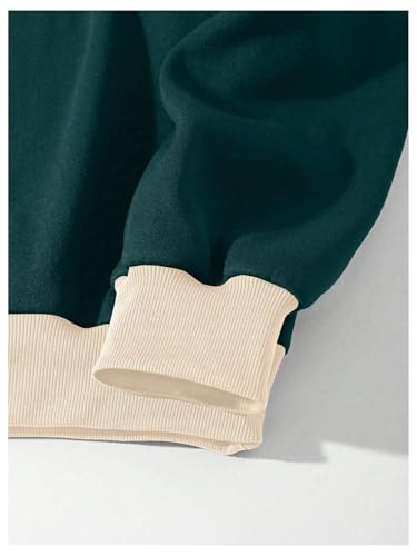 WDIRARA Men's Graphic Print Drop Shoulder Sweatshirts Collared Neck Long Sleeve Pullovers Sweatshirts3