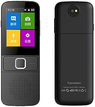 T10 Intelligent Voice Translator 14 Country Offline 138 Country Language WiFi Photo Recording Intelligent Voice Translator Black