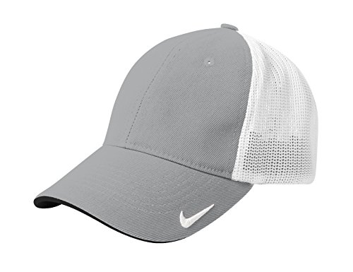 Nike Golf Mesh Back Cap, Medium/Large, Cool Grey/White