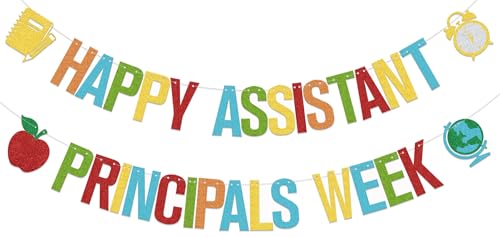 Happy Assistant Principals Week Banner - Assistant Principals Appreciation Decorations - School Principal Day Decorations