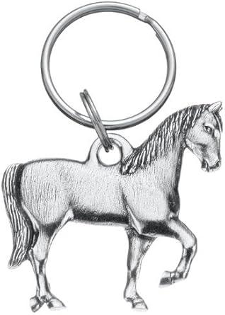 DANFORTH Horse Keychain | Equestrian Pewter Keyring Handcrafted USA