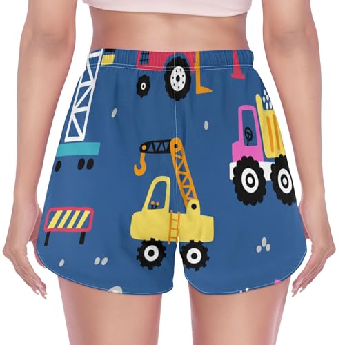KLL Short esportivo infantil sem costura com estampa esportiva para academia, cintura alta, ajuste s
