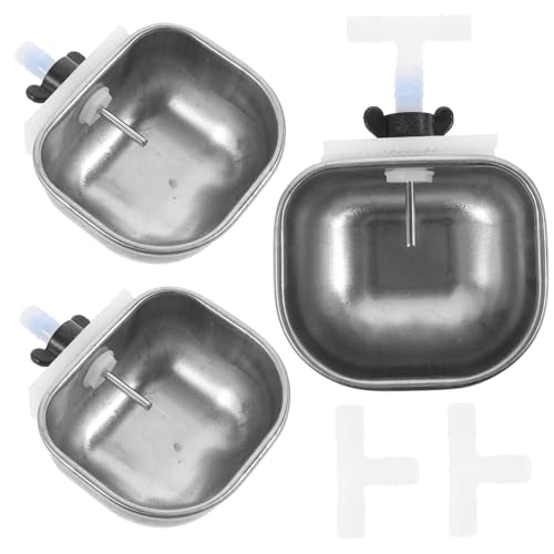 POPETPOP Professional Rabbit Water Drinking Bowl Auto Feeder Hay Feeder Pet Water Dispenser Practical Design