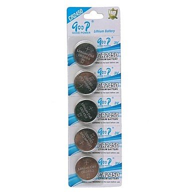 Goop Cr2450 3V Lithium Cell Button Batteries (50 Pcs) Convinent #TOP1
