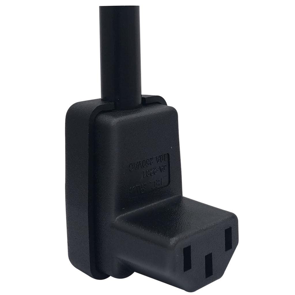 Detachable AC Electrical Power Socket Right Angle Female Plug IEC320 C13 Computer Cables & Connectors | Power Cables & Connectors-image-20