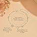 Paperclip Heart Link Bracelet for Women S925 Sterling Silver Dainty Heart Chain Bracelet Adjustable Cute Heart Paperclip Charm Bracelet to Daughter Mother Valentines Day Birthday Jewelry Gifts (Silver)