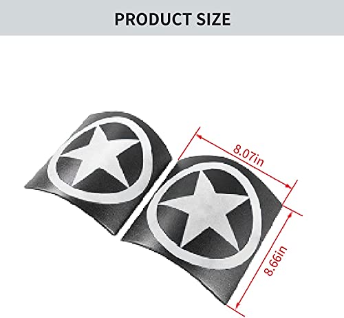 Jecar Cowl Body Armor Cowl Cover Side Guards For 2007-2017 Jeep Wrangler Jk & Unlimited - Pair (White) #TOP5