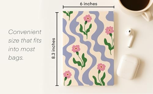 Image of KALP A5 Notebook with Pocket Diary Set - 160 Pages, 80 GSM - Ruled, Soft Cover, Combo for Notes, Journaling, Daily Planning, Perfect for Gifting (Petal Please)