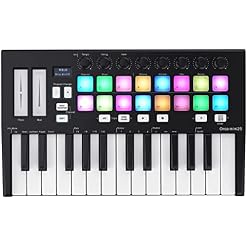 WKLIANGYUANPING Clavier de Piano 25-Key USB MIDI Contrôleur de Clavier avec 16 RVB Tampons de déclenchement rétro… - Les Beatles, Paul McCartney, John Lennon, RIngo Starr, George Harrison WKLIANGYUANPING Clavier de Piano 25-Key USB MIDI Contrôleur de Clavier avec 16 RVB Tampons de déclenchement rétro… – Image 2