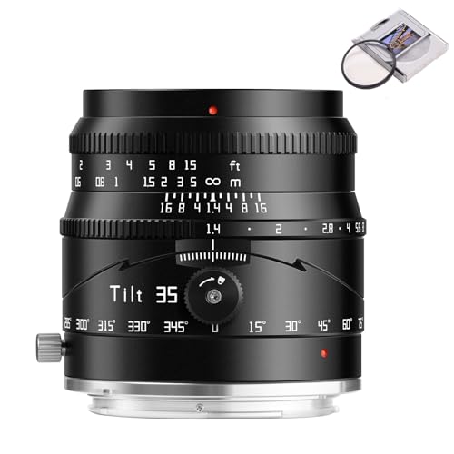 Tilt 35mm F1.4 APS-C Frame Large Aperture Lens con 52mm UV Lens filtro Compatible con NIkon Z Mount Cameras Z50ZFC Z30