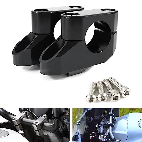 Montante guidon moto argenté 1 1/8 pour modification custom Vulcan 800 2000