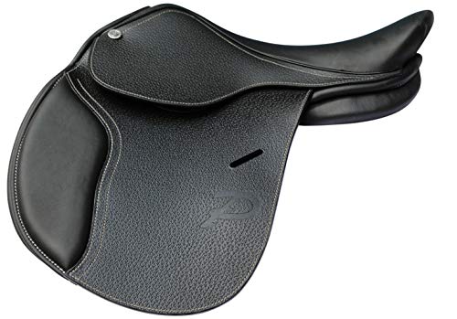 Selle poney Hybrid noire en composite pour poney de club