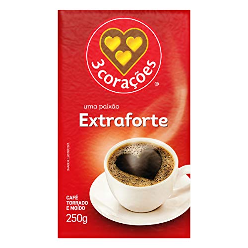 3 Corações Café Torrado E Moído Extra Forte À Vácuo 250G