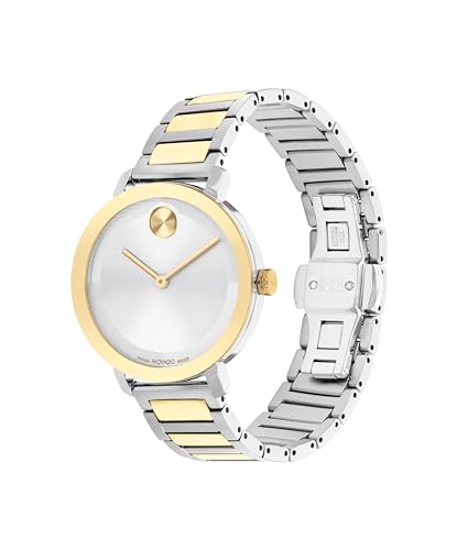 Movado Bold Evolution 2.0 Women's Watch - Swiss Quartz Movement, Stainless Steel Link Bracelet - 3 ATM Water Resistance - Luxury Fashion Timepiece for Her - 34mm2