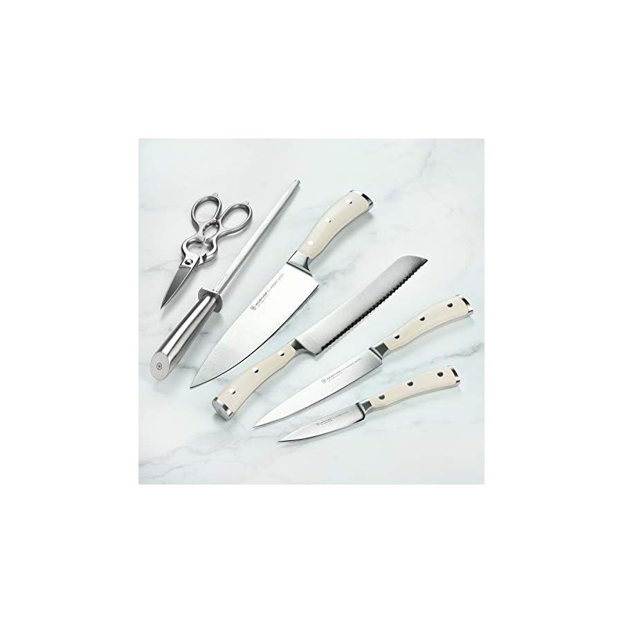 Wusthof-Classic-Ikon-Creme-7-Piece-Knife-Set-with-Acacia-Wood-Block Wusthof Classic Ikon Creme 7 Piece Knife Set with Acacia Wood Block
