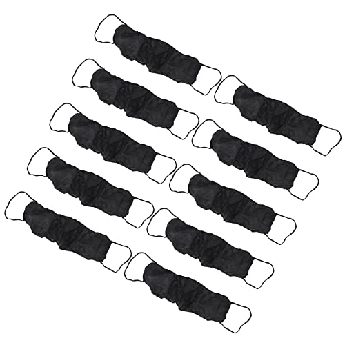 10 Stück Einweg-BHs Vliesstoff Einweg-Schönheitssalon-Büstenhalter Top-Unterwäsche Einweg-Spa-Oberteil Kleidungsstück Unterwäsche für Frauen Einzeln Verpackt(Schwarz)