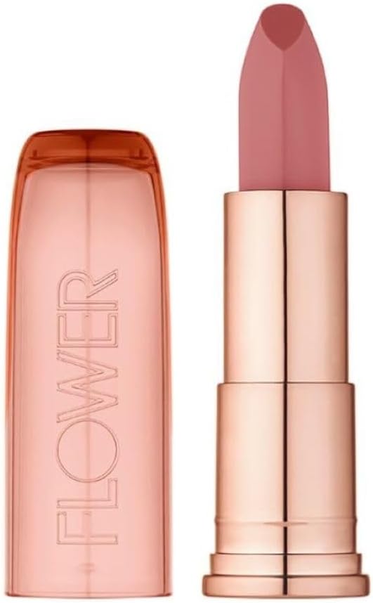 By Drew Barrymore Perfect Pout Moisturizing Lipstick - Soothes Lips + Hydrates - Creamy Lip Tint + Natural Looking Shine + Buildable Color - Cruelty-Free + Vegan (Buttercup)