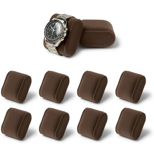 TAWBURY Bayswater Watch Box Pillows - Small | 17.8cm/7 Circumference | 55mm/2.2 Width | Compatible with Bayswater 3 & 8 Slot Watch Boxes | Pack of 8 Pillows