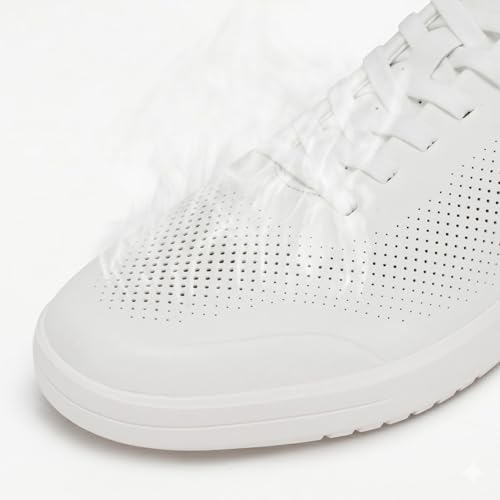 Image of Men's Barefoot Dress Shoes - Zero Drop Comfort Breathable Micro-Perforated Learher, No Break-in Needed, Slip-On Elastic Laces for Business & Travel