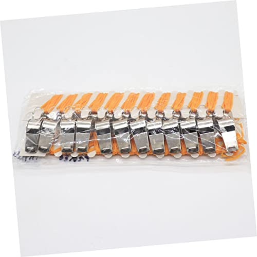 12 silbatos metálicos de acero para adultos miniatura 2