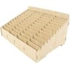 48 Grid Wooden Desktop Storage Box Mobile Phone Management Storage Box Creative Desktop Office Meeting Finishing Grid Multi Cell Phone Rack Display