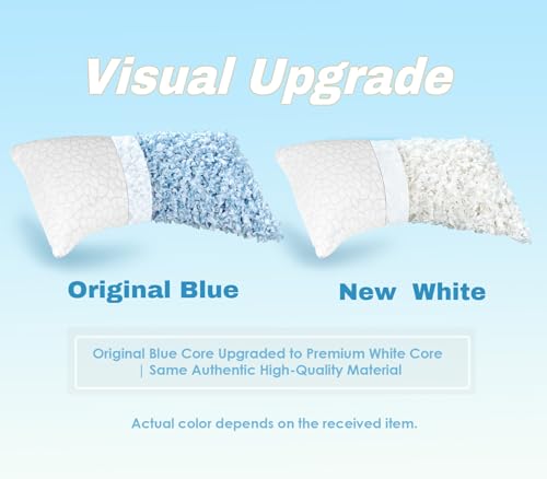 Image of Cooling Pillow King Size 1 Pack, Adjustable Bed Pillows for Sleeping, Luxury Shredded Memory Foam Side Sleeper Pillow for Adults, King Size Firm Pillows for Side, Back Sleepers Neck Shoulder Pain
