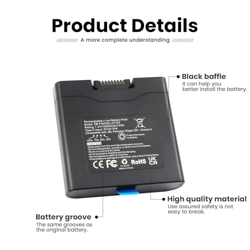 ANTIEE 2-Pack Xtreme 4 Battery for JBL PartyBox Stage 320 & Xtreme 4 Wireless Bluetooth Portable Speaker, Replacement for JBL Battery 400 7.4V 74Wh 10000mAh by ANTIEE - Image 7