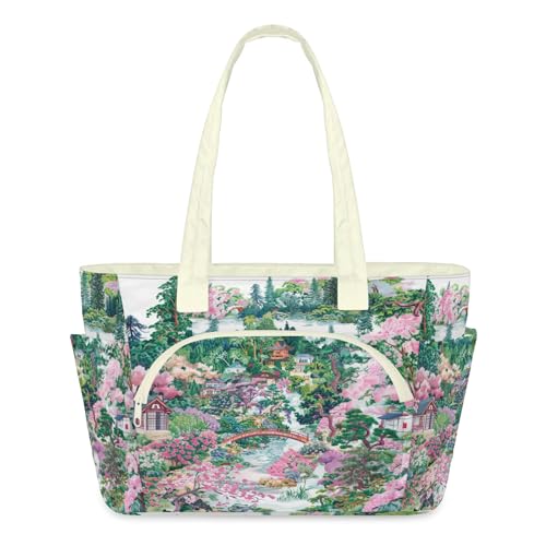 Sac fourre-tout japonais matelassé pour femme grand format
