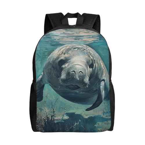 Tamiger Crazy Save Manatee �v�����g ���j�Z�b�N�X �o�b�N�p�b�N �I�t�B�X ���s �n�C�L���O ���� �ʋ� �A�E�g�h�A �A�h�x���`���[�o�b�O