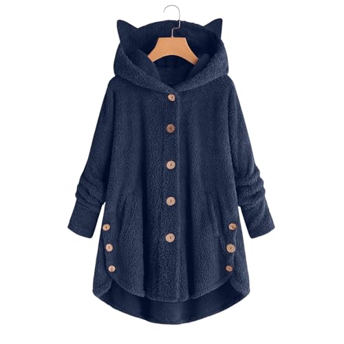 Women Casual Fleece Cardigan Hoodies Long Winter Fleece Hoodie Jacket2