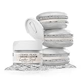 Luster Dust - Intense Pearl White (4g 1x Jar) | Edible Vegan Dust & Paint for Cake Decorating, Ice Cream, Desserts, Cocktails and Beverages by Bakell