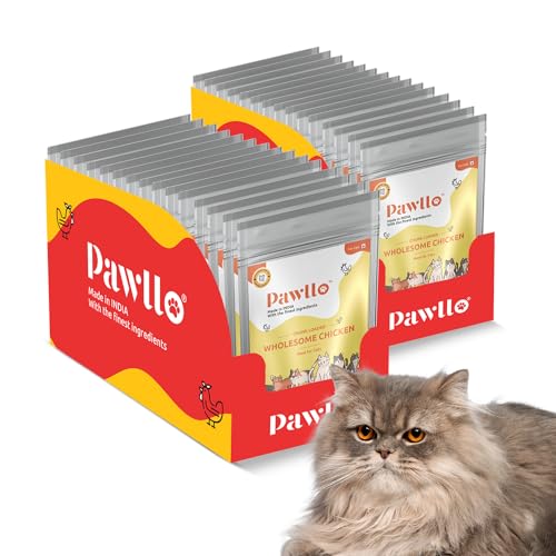 Image of Premium Chicken Gravy Cat Food- 70g Each Pouches- Pack 12 | Omega-3 Rich, High Protein Wet Food - Balanced Seafood Formula with Flaxseed Powder | Natural Meat | No Nasties Added