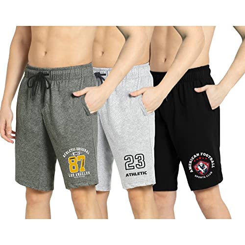 Image of KART BLACK Plus Sizes Men's Cotton Knee Length Shorts(M,L,XL,XXL,3XL,4XL,5XL Shorts) | Casual and Night Wear Mens Shorts