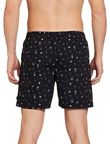 Van Heusen Men Boxer Shorts - 100% Combed Cotton - Allover Print, Side Pocket, Side Slits - Image 2