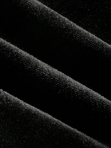 Floerns Women's Goth Elastic High Waist Velvet Pants Ruffle Hem Flare Leg Pants3