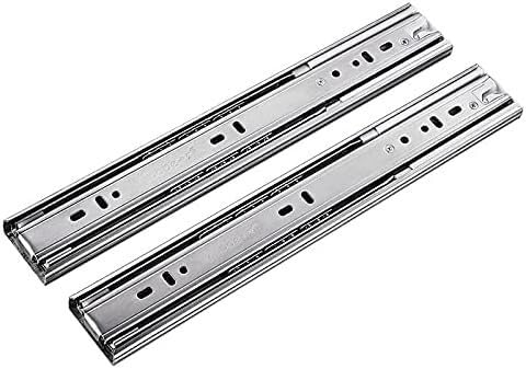 Prowadnice szuflad, prowadnice szuflad ze stali nierdzewnej 10-22" Miękkie domykanie prowadnicy szuflady Prowadnice trzyczęściowe do szafek Sprzęt meblowy Prowadnica do szuflad 884 (kolor: 12 cali) (k
