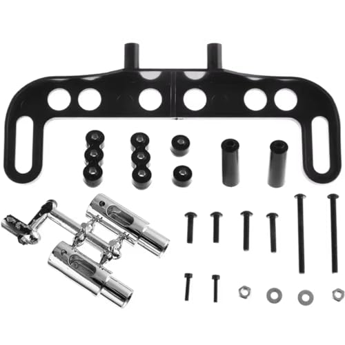 for 1/10 RC Drift Car Accessories Parts for Racing Car Exhaust Pipe License Plate Frame Set for Silver Black RC Upgrade Accessories