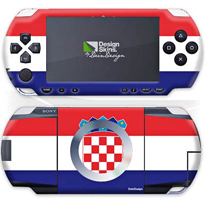 Autocollant pour Sony PSP 1000 pour protéger la coque style Croatie