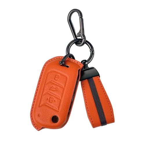 Image of keyzone royal leather key cover for Mahindra Thar Roxx, Thar, Bolero, Scorpio, XUV700, XUV400, XUV3x0, XUV300, TUV300, Marazzo
