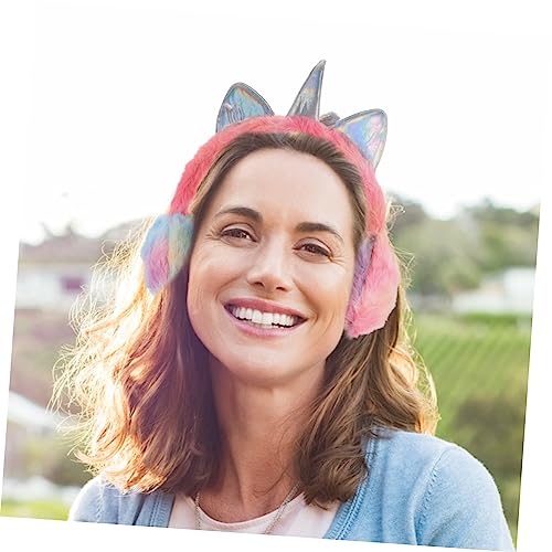 Orejeras de invierno de unicornio con protección caliente para oídos infantiles 2