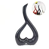 Anding Love Ceramic Art Vase 10 inch High Gold, Silver, Red, Black, White, Home Office, Decoration...