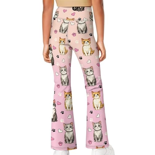 Dolyues Girls Yoga Pants Cute Yoga Leggings Suit for Girls 3-4 5-6 7-8 9-10 11-12 13-14 Years4