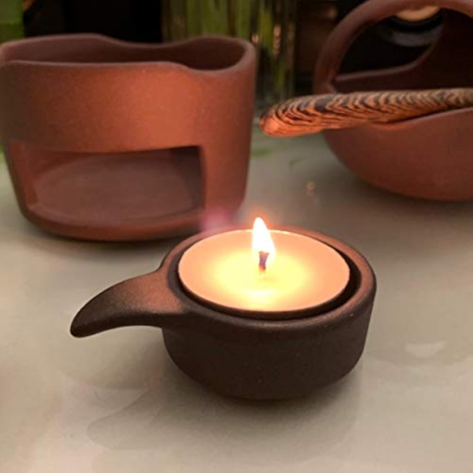 50pcs Small Flickering Decorative Candles (White)