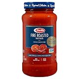 BARILLA Premium Pasta Sauce Fire Roasted Marinara, 24 Ounce Jar - NO ADDED SUGAR - Made with 100% Ex