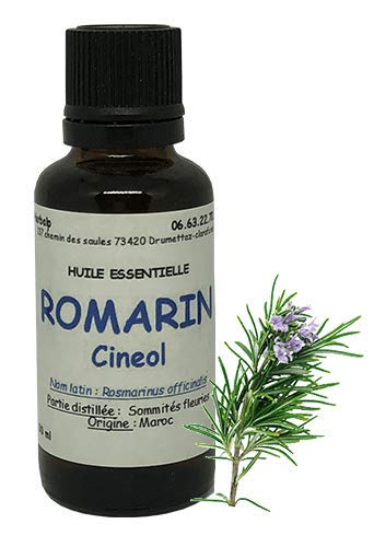 Huile essentielle de Romarin cineol (30 ml)."Rosmarinus officinalis" Cover
