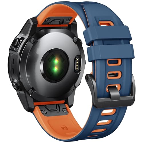 Correa de silicona de 26mm para Garmin Fenix 7X y Fenix 6X Pro